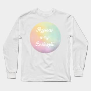 Inspirational affirmation Sticker Long Sleeve T-Shirt